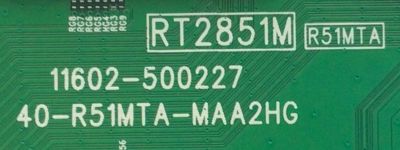 MAIN PARA TV TCL 4K UHD HDR SMART TV / NUMERO DE PARTE 30801-000293 / 30800-000328 / 40-R51MTA-MAA2HG / 11602-500227 / RT2851M / R51MTA / V8-R51MT05-LF / PANEL LVU430NDEL AS9W00 V4 / MODELO 43S446 - Imagen 3